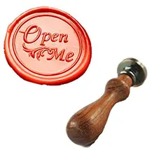 Mdlg Винтаж откроет для меня Необычные Script индивидуальный логотип свадебные приглашения Воск уплотнительное штамп палисандр ручки комплект