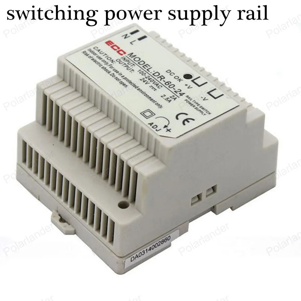 Для AC/DC 24 V 2.5A двойной выход импульсный источник питания рельс Регулируемый трансформатор напряжения драйвера для светодиодной ленты светового дисплея