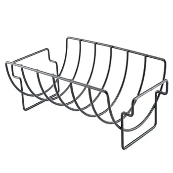 

Iron Rib Rack Traeger Grill Barbecue BBQ Accessories Multi purpose Outdoor Grilling Chicken Beef Rack Kitchen Meat Poultry Tools