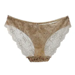 Print Woman Panties Lace Transparent Seamless Panties Sexy Briefs Female Underwear Women Lingerie Intimates Plus Size