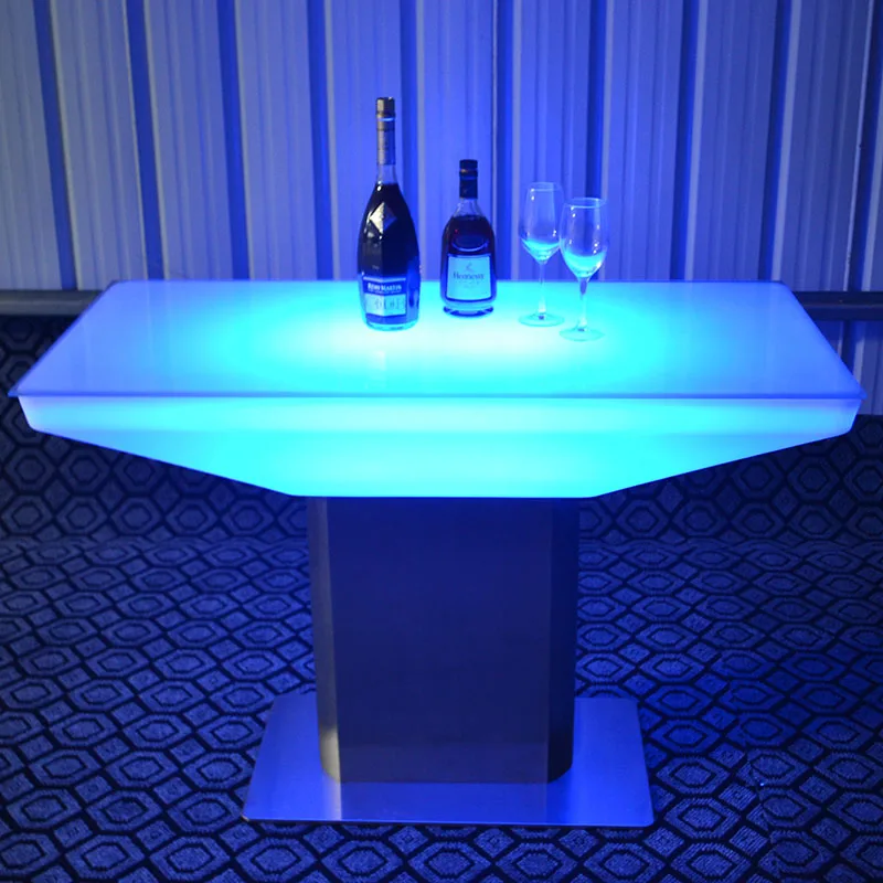 Modern Illuminated Led glowing Table/Glowing Led Cocktail Table/LED