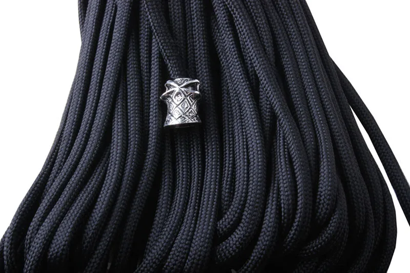 CAMPINGSKY العتيقة الفضة سحر قطع على شكل جمجمة ، الهيكل العظمي الجمجمة Paracord في قلادة سكين مضيا سوار إكسسوارات قلادة