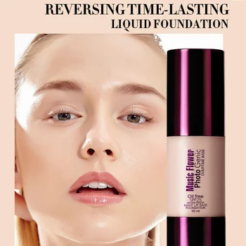 

Brand Professional 6Color Nude Color Makeup Face Liquid Foundation Concealer Concealer Moisturizing Facial Cream FoundationTSLM1