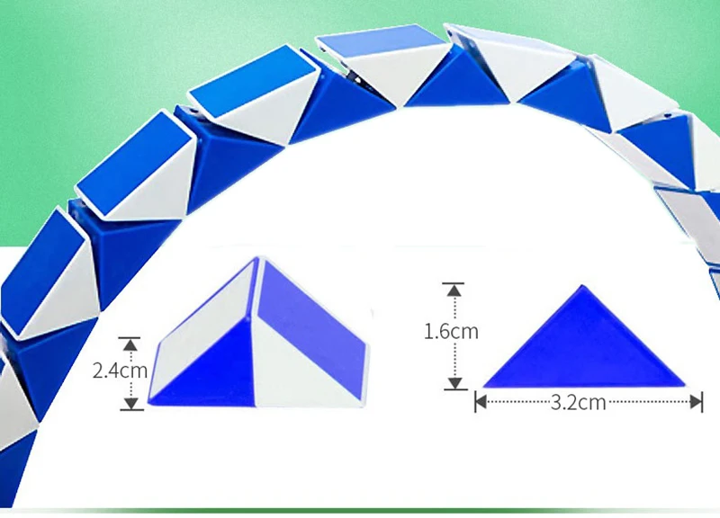 Горячая Магическая линейка детские развивающие игрушки Магия змея 24/36/48/72& 96 сегмент Куб DIY головоломки творческие подарки игрушки для мальчиков