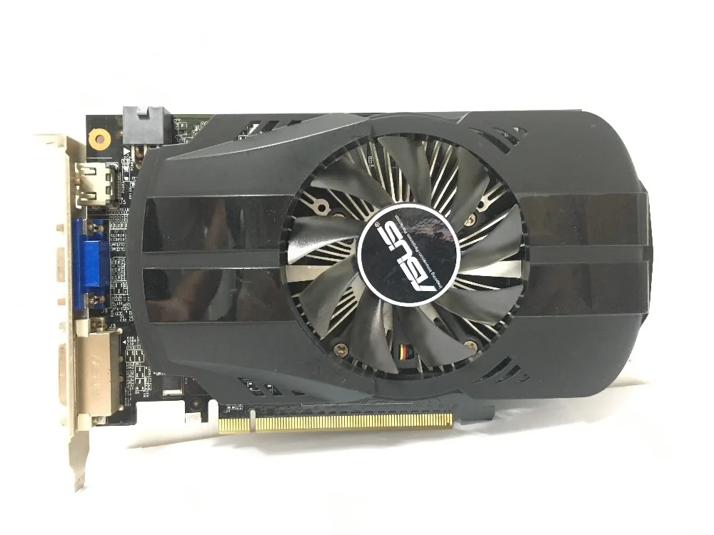Asus GTX 650 FMLII 1GB 1G D5 DDR5 128 бит ПК настольный PCI Express 3 0 GTX650 1 ГБ оригинальная