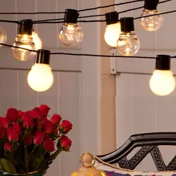 Светодиодный свет Строка Edison шар Глобус гирлянда лампы Свадебные Рождественские светящиеся гирлянды на свадьбу, Рождество гирлянда