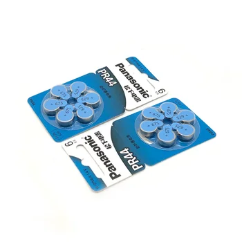 

12pcs/lot Panasonic PR44 Hearing aid batteries 675 A675 Deaf-aid Audiphone Cochlear Button Cell Battery Batteries 11.6mm*5.4mm