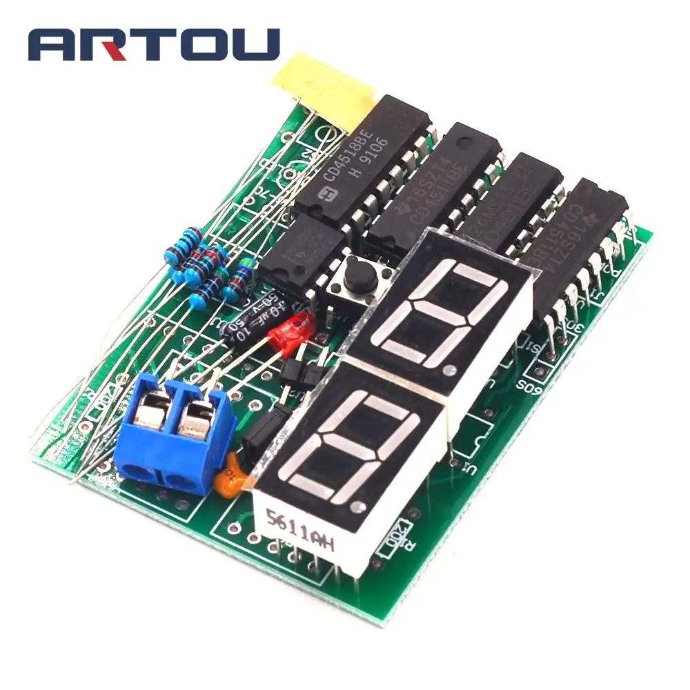 

30-60 Second Counter 30-60S Timer Simple Stopwatch Digital Electronic Technology Training Kit