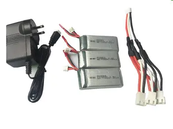 

Ewellsold 7.4V 1200mAh Li-polymer*3pcs + wall charger for X101 X101 RC Quadcopter RC drone