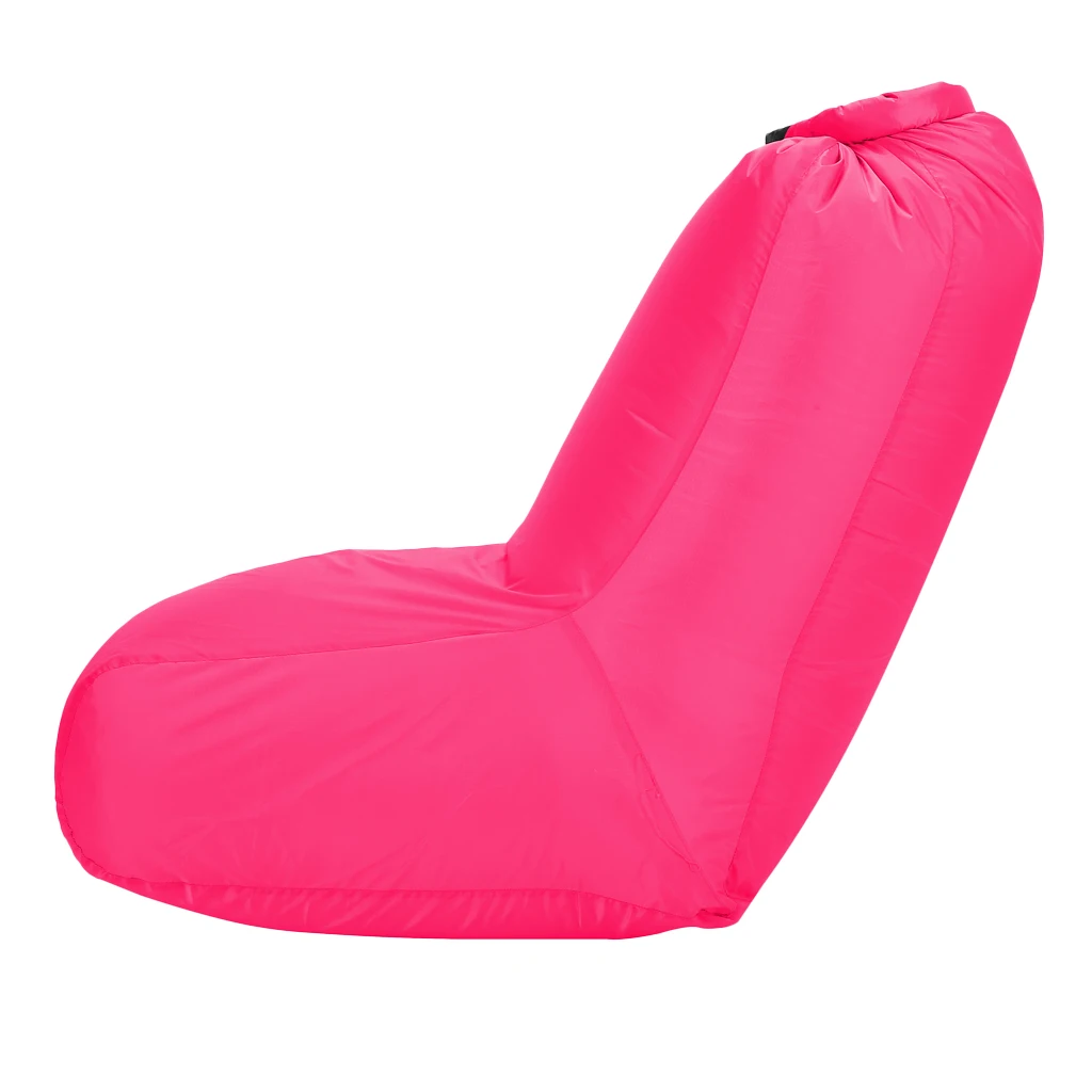 Портативный надувной шезлонг диван воздуха диван кровать стул для кемпинга пляж путешествия - Цвет: Pink