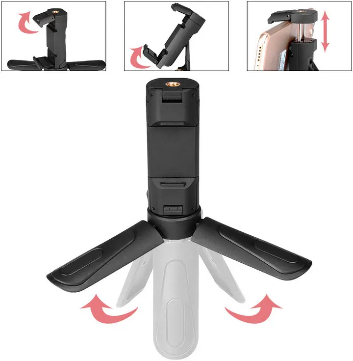 Ascromy MiniTripod Mobile Phone Stand Holder Support For Xiaomi Redmi Note 7 Huawei P30 Pro Mate 20 iPhone X XR XS Max 8 Plus 6 (12)