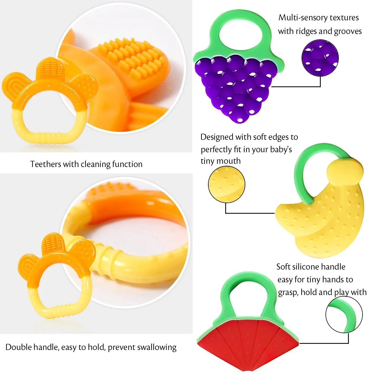 Baby Teething Toys BPA Free Natural Organic Freezer Safe Teether Set for 3 to 12 Months Babies, Infants, Toddlers(7 Pack) Baby Teething Toys BPA Free Natural Organic Freezer Safe Teether Set for 3 to 12 Months Babies, Infants, Toddlers(7 Pack)