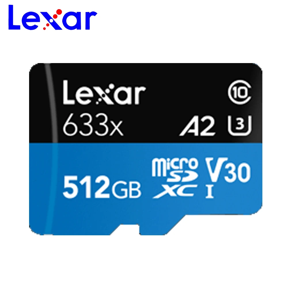 Lexar 633X Micro SD de 32 Гб 128 Гб 64 Гб 256 ГБ tarjeta 512 Гб Micro SD de 16 Гб SD/tarjeta de memoria Flash TF 32 64 128 Гб microSD