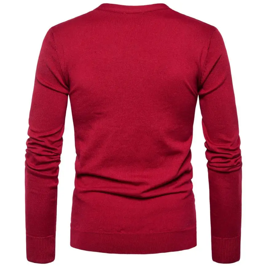 VOT7 повседневный мужской осенне-зимний вязаный свитер на пуговицах с v-образным вырезом и длинным рукавом, 8 цветов, тонкий кардиган# VB