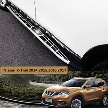 Para Nissan X Trail-2014.2015.2016.2017 Bar Passo Lado Estribos Pedais Do Carro Marca de Alta Qualidade Novo Estilo Cayenne Nerf bares