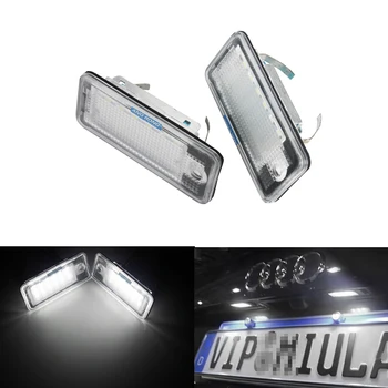 

ANGRONG 2X 18 SMD 5050 Canbus License Number Plate LED Light Lamp For AUDI A6 C6 S6 A4 S4 B6 B7 A8 S8 A3