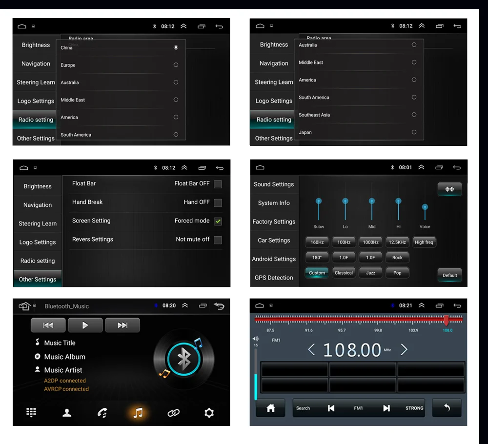 Best SZBULOAI Android 8.1 System 16G Memory Touch Screen 7 Inch HD Car Bluetooth MP5 Player 2 DIN Universal GPS Navigation WIFI 21