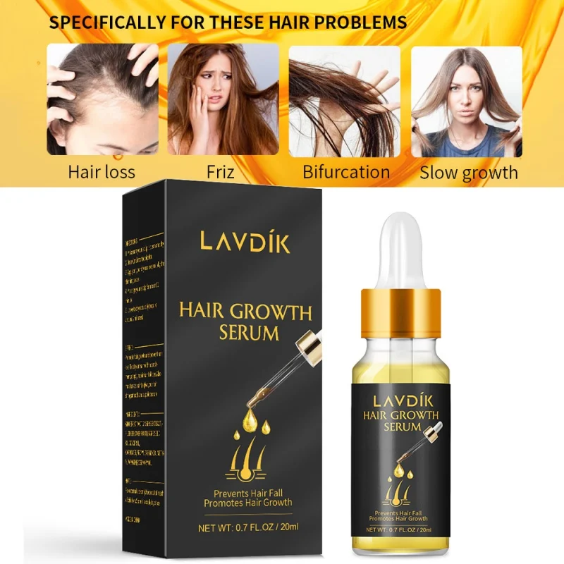 

Natural Hair Growth Essence Hair Loss Liquid Pure Original Essential Oils Dense Hairs Growth Serum