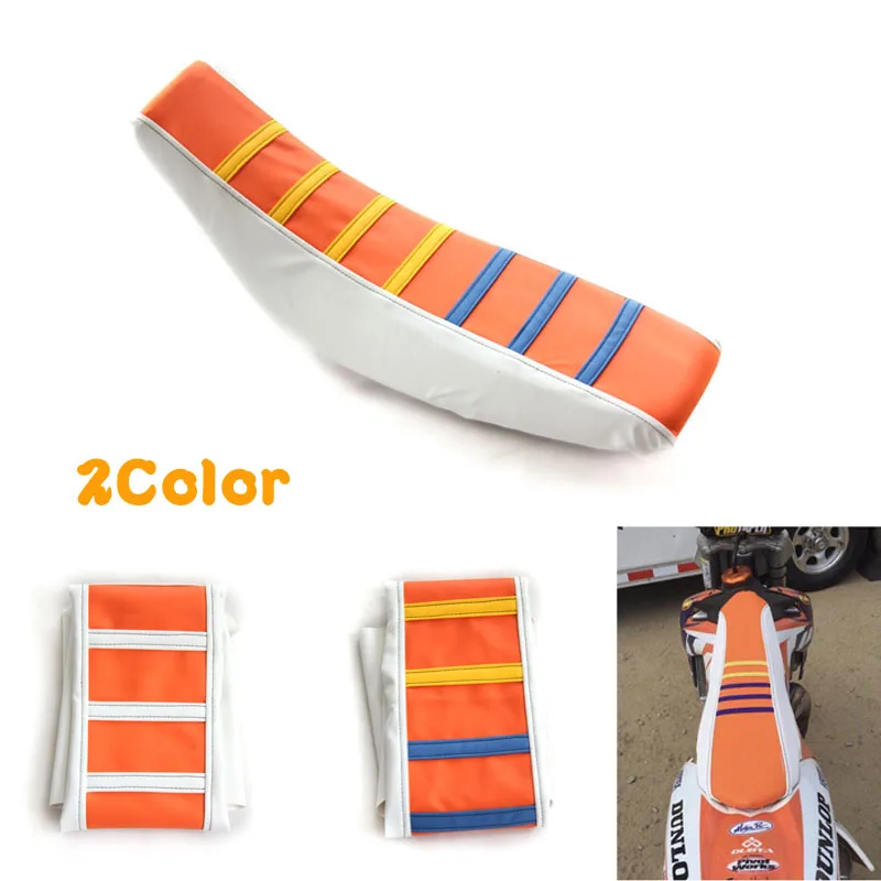 

2 Color Motocross Motorcycle Off Road Universal Leather Gripper Soft Seat Cover For WR YZF CRF KTM SUZKI