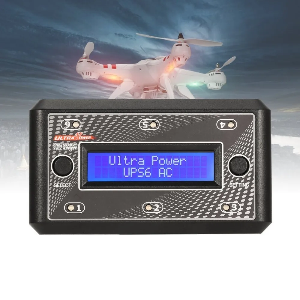 

Ultra Power UP-S6 3.7 v LiPo / LiHV Battery Charger MICRO MX JST mCPX USB Charging Port LCD Display For RC Drone Quadcopter