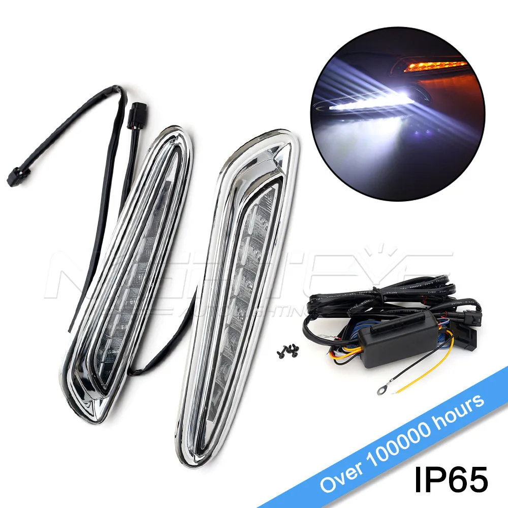

For MAZDA 3 2010-2013 Car-special LED Daytime Running Light with Turn Light Function DRL D15
