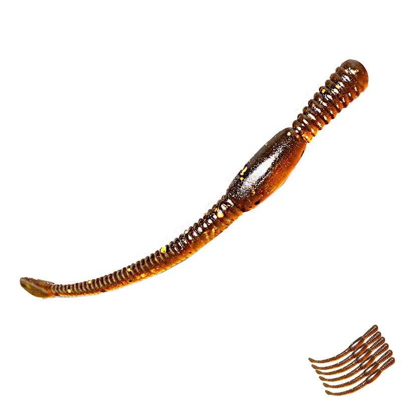 72Pcs/Lot 80mm 1.1g Big Simulation Earthworm Fishing Earthworms