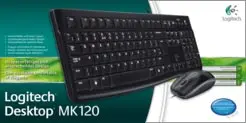 Мышь и клавиатура для рабочего стола logitech MK120 Combo