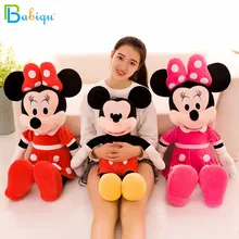 1 pc 40 cm Bonito Figura Dos Desenhos Animados de Mickey Mouse e Minnie Mouse de Pelúcia Brinquedos de Pelúcia Bonecas para Crianças de Aniversário Do Natal Do Bebê presente