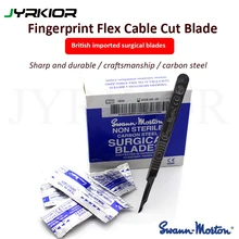Jyrkior UK Swann morton карбоновый стальной скальпель хирургическое лезвие для мобильного телефона защитная пленка отпечатков пальцев кабель Ремонт режущий инструмент