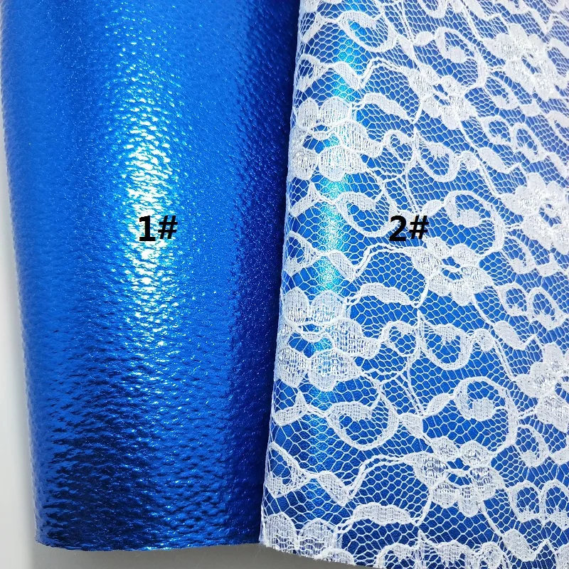 

1PCS A4 SIZE 21X29cm Alisa Glitter Vinyl For Bows,Blue Leather Fabric, Lace Faux Leather Sheets Plaids for DIY C43C