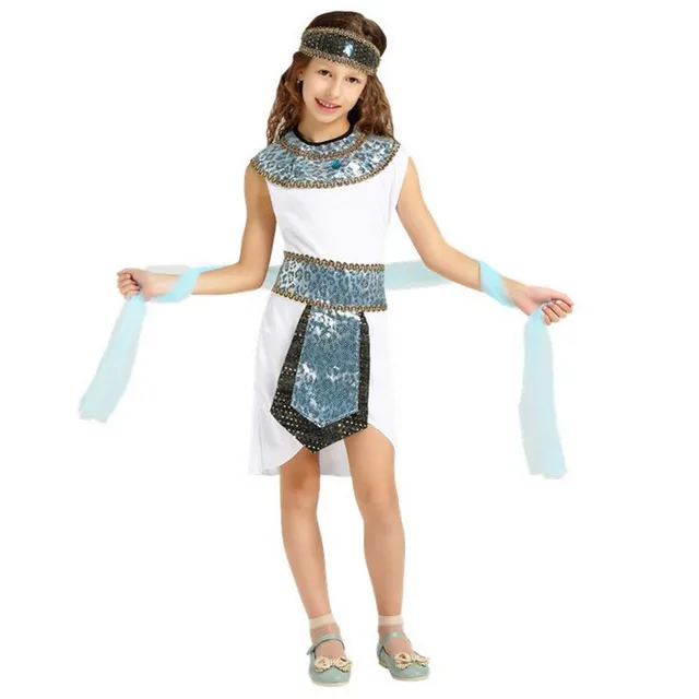 Children Girls Ancient Egypt Princess Pharaoh Cosplay Costume Halloween ...
