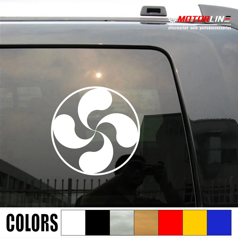 

Lauburu Basque Cross Decal Sticker Car Vinyl Spain Spanish pick size color b