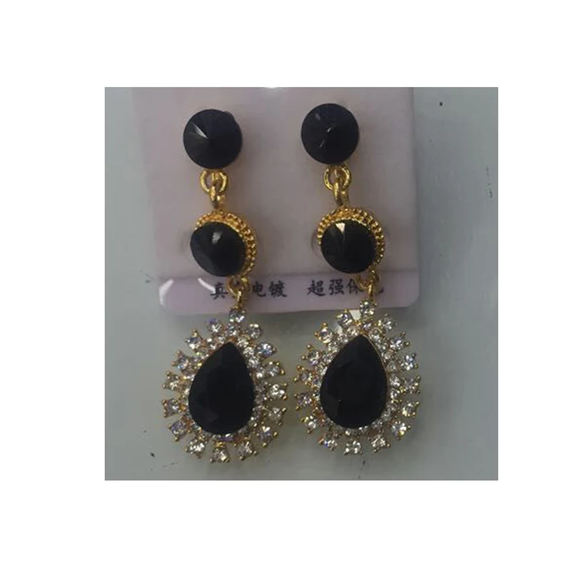 Женские серьги клипсы с австрийским кристаллом 7 цветов|clip on earrings|crystal clip earringsclip |