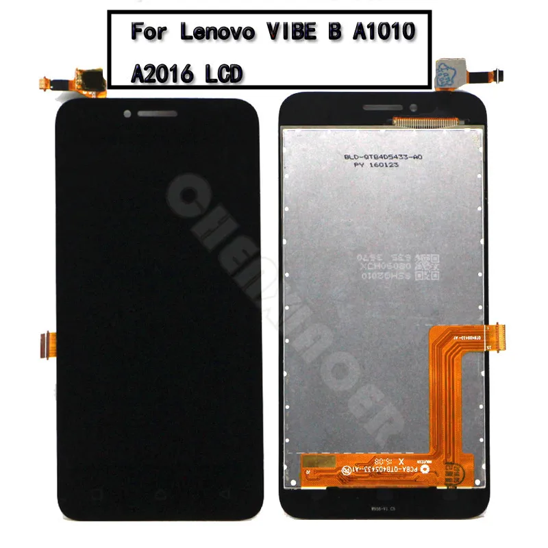 

For 4.5" Lenovo VIBE B A1010 A2016 LCD Display Touch Screen Digitizer Assembly With Frame Replacement Parts For A2016a40 Display