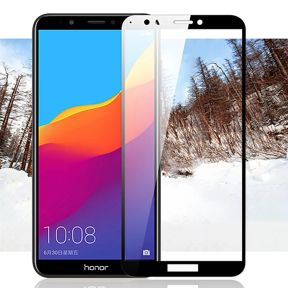 9 H закаленное защитное стекло для huawei y6 prime 2018 y9 полное покрытие Защитная пленка