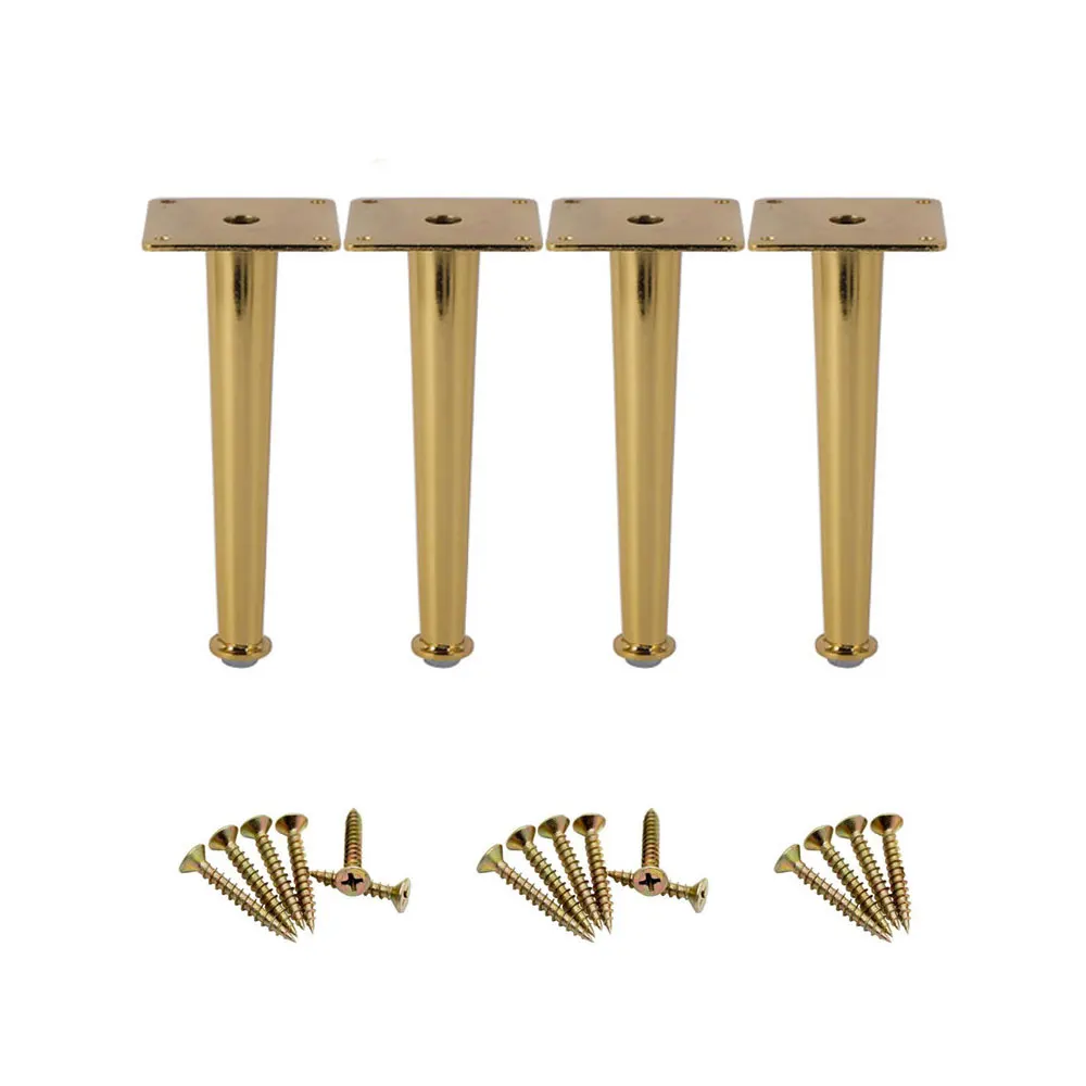 20 см Высота металлические ножки для мебели Настольный шкаф Золотая фурнитура ноги диагональная сторона Bracing ноги