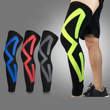 1 шт. спортивные защитные гетры из дышащей лайкры для велоспорта, бега, баскетбола, компрессионные наколенники для ног, гетры