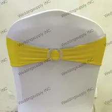 200 желтый спандекс Председатель ленты для свадьбы лайкры группа с круглым зажимом