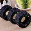 Rubber Tires Shape Pet Cat Dog Toys For Small Dogs Squeaky Kedi Puppy Toy For Dogs Cats Chew Dogs Pets Toys Supplies Jouet Chien 3