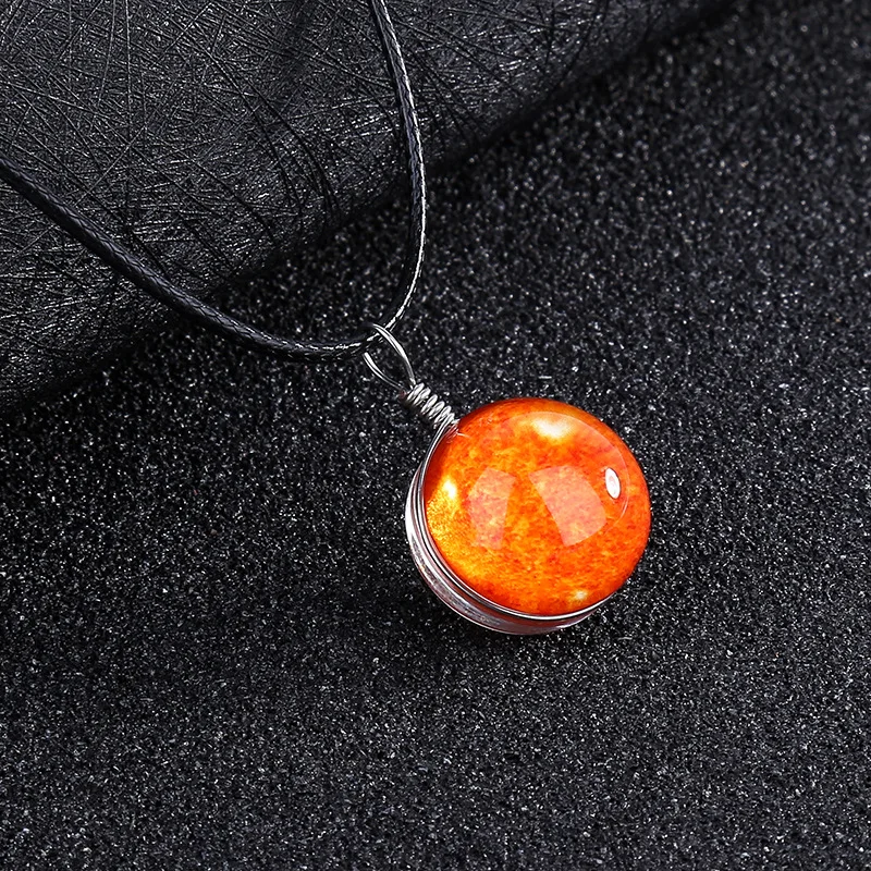 ZMZY модные ювелирные изделия большое длинное хрустальное ожерелье женское ожерелье s& Кулоны винтажное массивное ожерелье «Вселенная» стекло DIY подарки