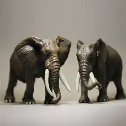 Моделирование, модели животных большой африканский слон, самец слон, игрушка модель украшения