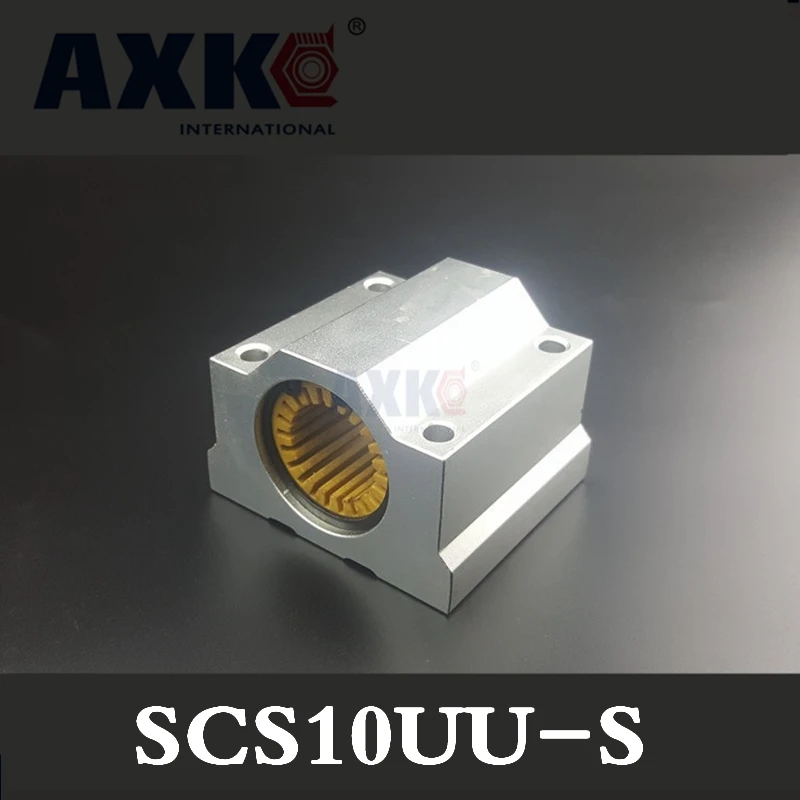 AXK 4 шт. SC10UU SCS10UU для 10 мм направляющей вала Линейный подшипник с магнитным