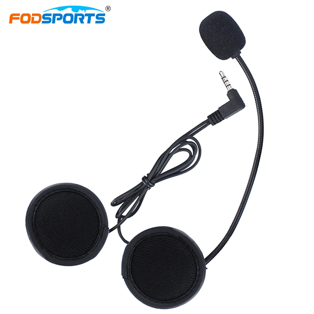 Fodsports 1pcs Bluetooth Intercom Earphone for V6 1200M V4 1200M Motorcycle Bluetooth Helmet Interphone Wireless Bluetooth