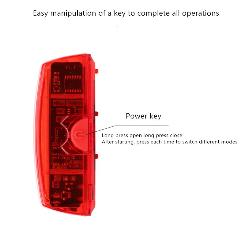 Perfect GUB M-59  MTB road Micycle Rear Light  USB Charge LED Bike Safety light Cycling Automatic Brake Induction Taillight 500mAH 5