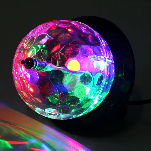 110V ~ 240V 3-Color Changing Small LED Round Crystal Magic Ball Light Stage lighting Effect | Лампы и освещение