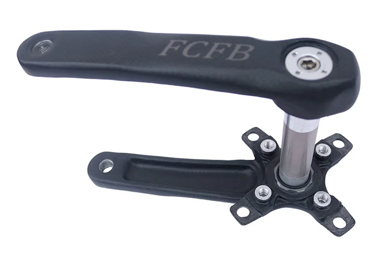 FCFB углеродная рукоятка Кривошип горного велосипеда bcd104мм MTB Кривошип велосипеда шатуны велосипед части 3K матовый FW-CRM-2
