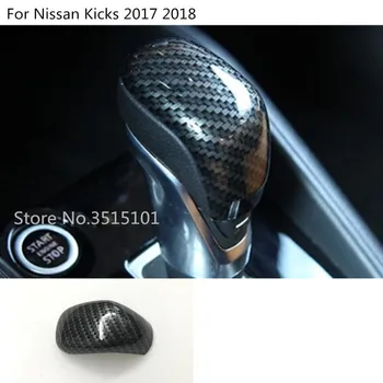 

Car Inner Car Body Carbon Fibre Stick Styling Shift Knob Control Lamp Frame Trim 1pcs For Nissan Kicks 2017 2018 2019 2020