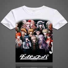 Anime Danganronpa Dangan-ronpa Monokuma Oso de Camisetas Unisex Cosplay hombre Casual mujeres Camiseta El Envío libre