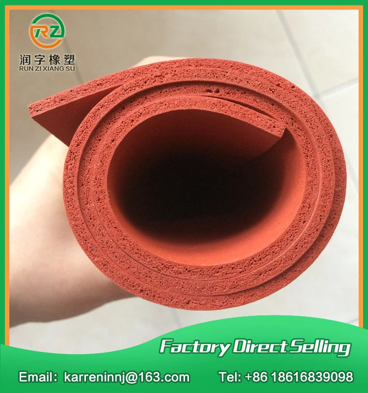 

1000X1000X15mm,Silicone Foam Sheet RED Foam Silicon Sheet