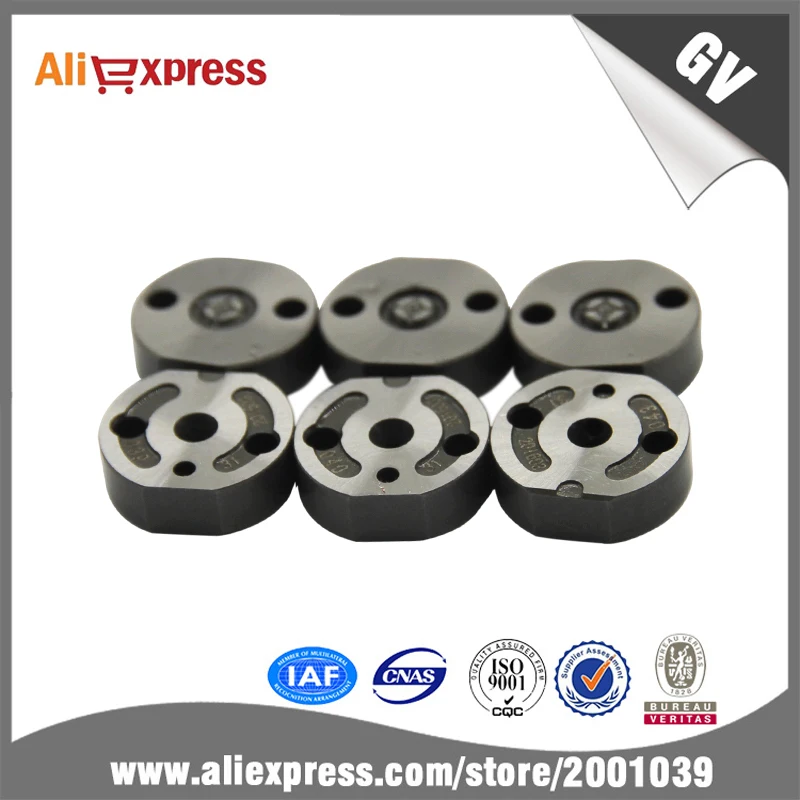 

6 шт./партия контрольный клапан пластина 06 # common rail отверстие костюм для инжектора denso 095000-5470/5510/6650/8480/6510/6511/6551/5321/7060